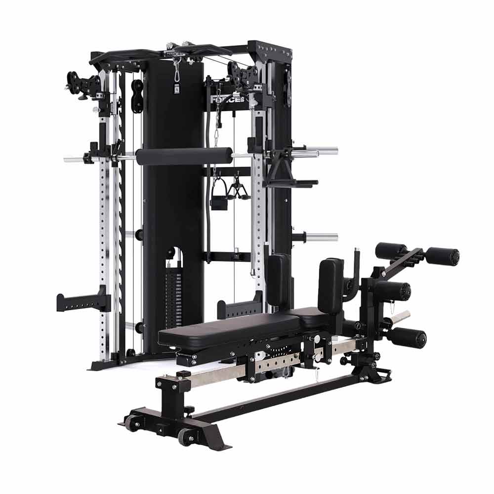 Force USA C10 All-In-One Functional Trainer + Sliding Bench Package ...