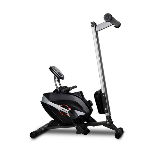 Load image into Gallery viewer, bodyworx krx280m magnetic rower folded side view
