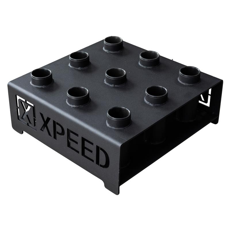 Xpeed Olympic Barbell Holder - Square (9 Hold- Vertical)