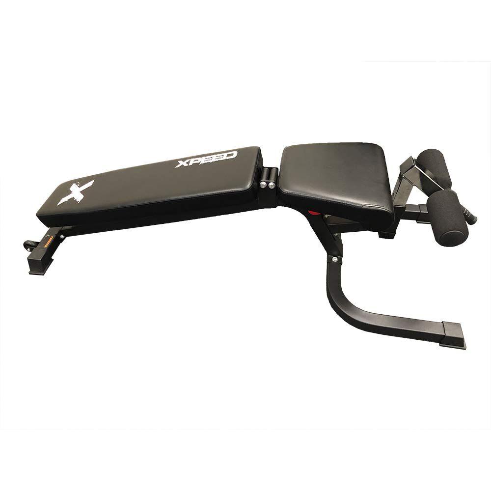 Xpeed P-Series Adjustable FID Bench side view while declined