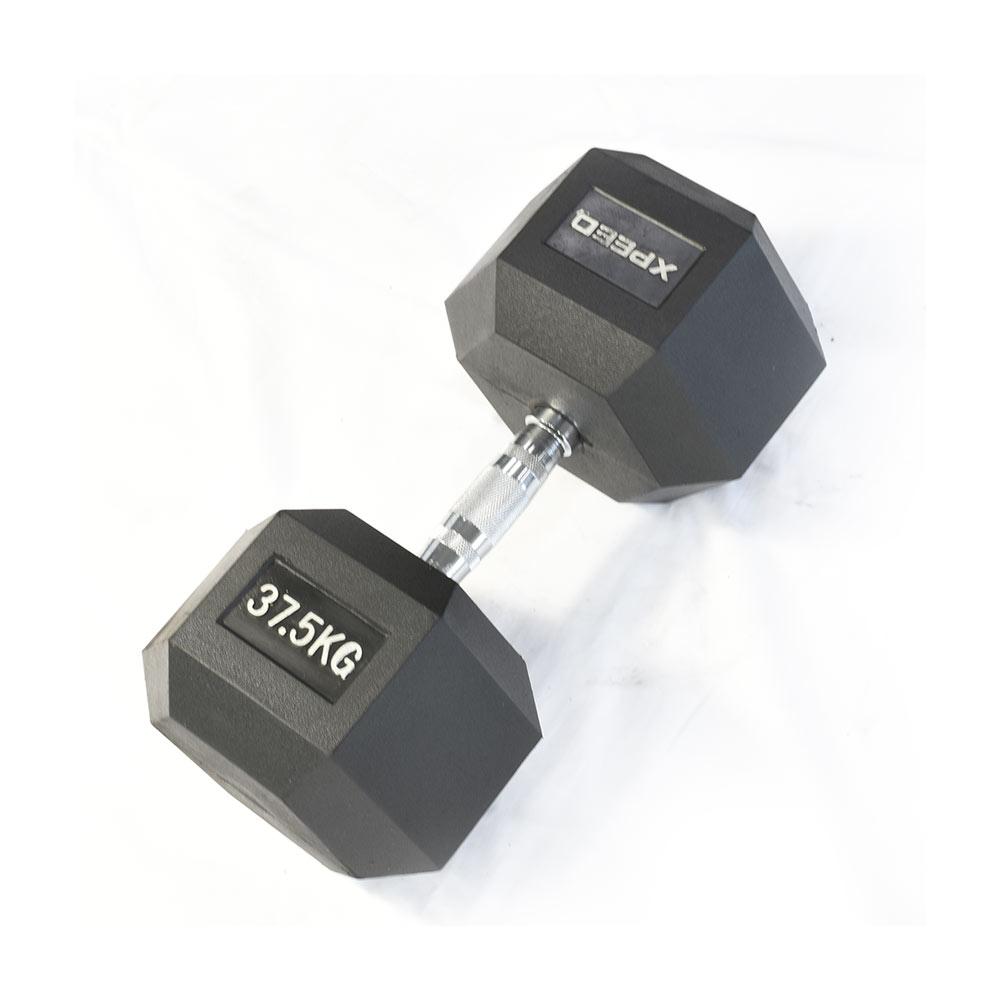 Xpeed Rubber Hex Dumbbell