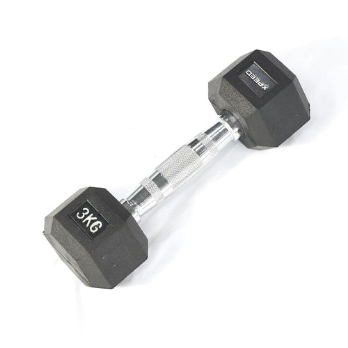 Load image into Gallery viewer, Xpeed Rubber Hex Dumbbell
