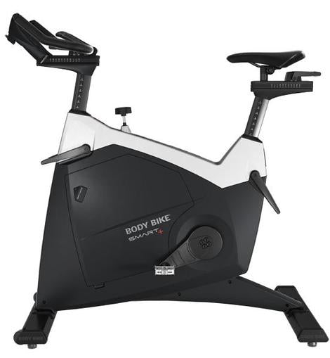 body bike smart + spin bike white side view