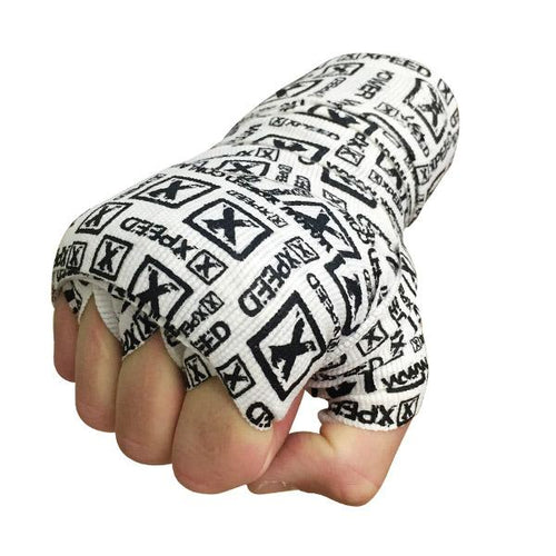Load image into Gallery viewer, Xpeed Hand Wraps white/black front view
