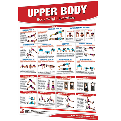 Load image into Gallery viewer, Upper Body Weight Workout Chart
