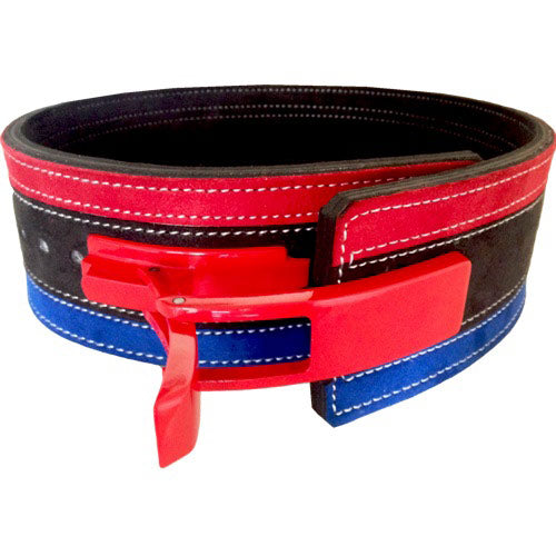 Harris 13mm Lever Belt red blue front view