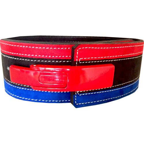 Harris 13mm Lever Belt red blue front view