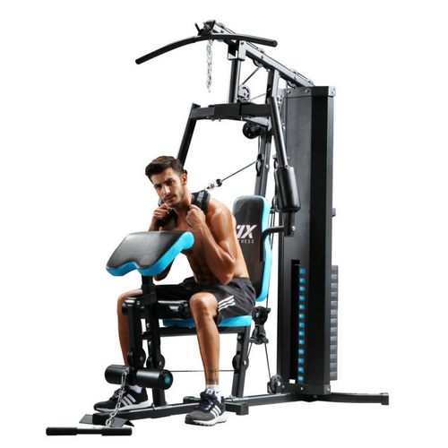 Load image into Gallery viewer, JX-Fitness JX-DS913 Home Gym front view with man
