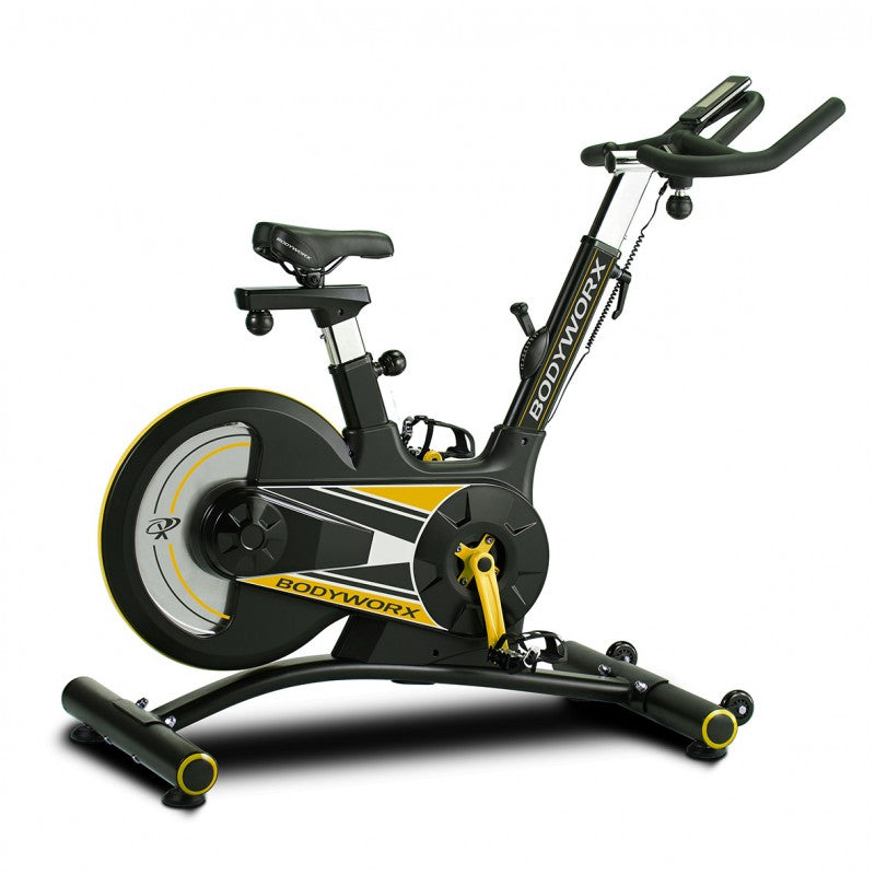 bodyworx aic850 spin bike side view