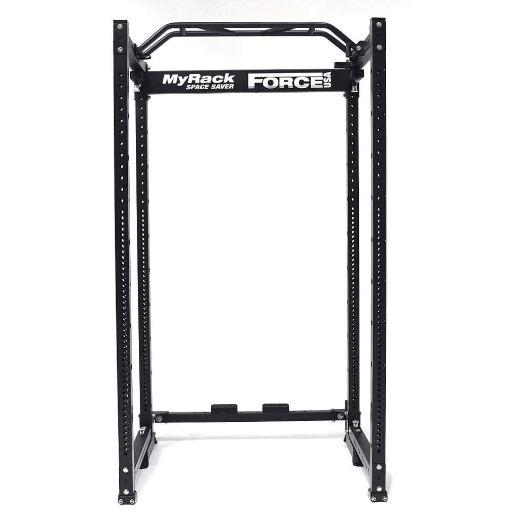 Force USA MYRack Space Saver Folding Power Cage front view