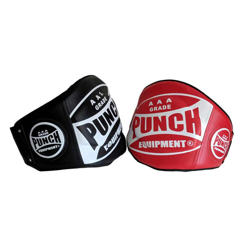 Load image into Gallery viewer, Punch Trophy Getters Belly Pad red and black side view
