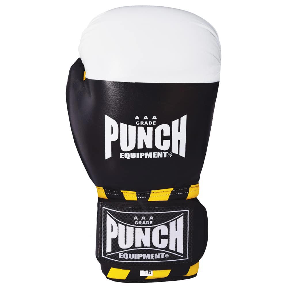 Punch Armadillo Boxing Gloves black front view