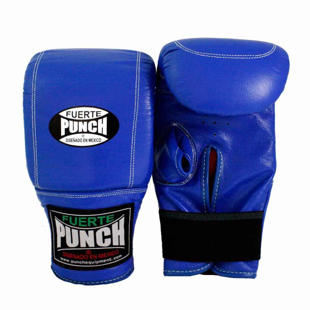 Punch Mexican Bag Mitts blue front and back view