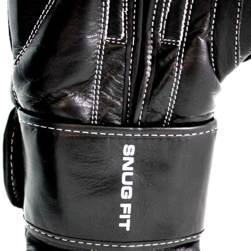 Punch Mexican Elite Boxing Gloves black wrist close up
