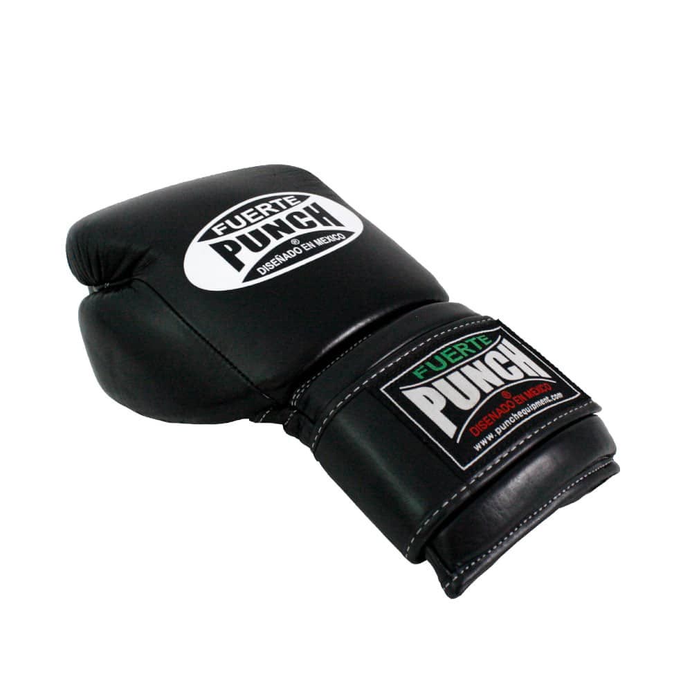 Punch Mexican Elite Boxing Gloves black front view