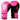 Punch Urban Boxing Glove pink front and back view