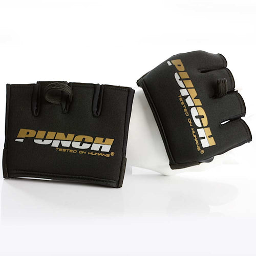 Load image into Gallery viewer, Punch Urban Knuckle Gel Protector front view with mannequin and loose
