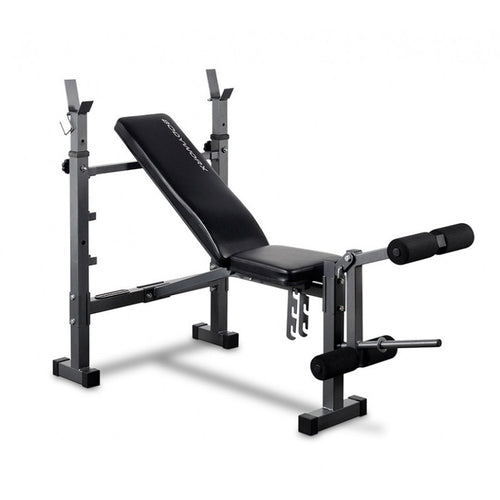 Load image into Gallery viewer, Bodyworx C340STB Basic Bench With Adjustable Posts &amp; Leg Developer side view
