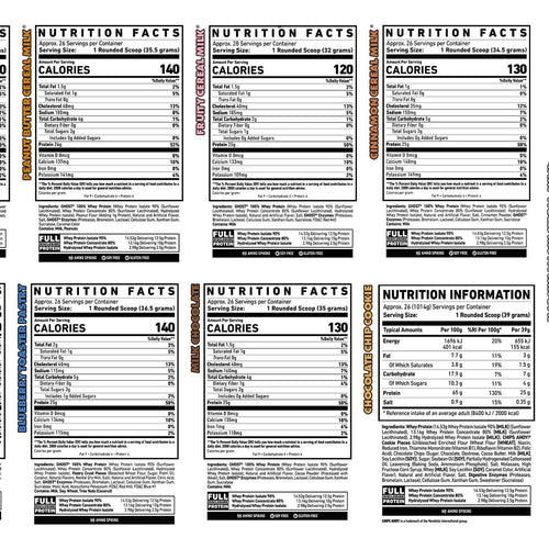 Load image into Gallery viewer, Ghost Lifestyle Whey Nutritional Information
