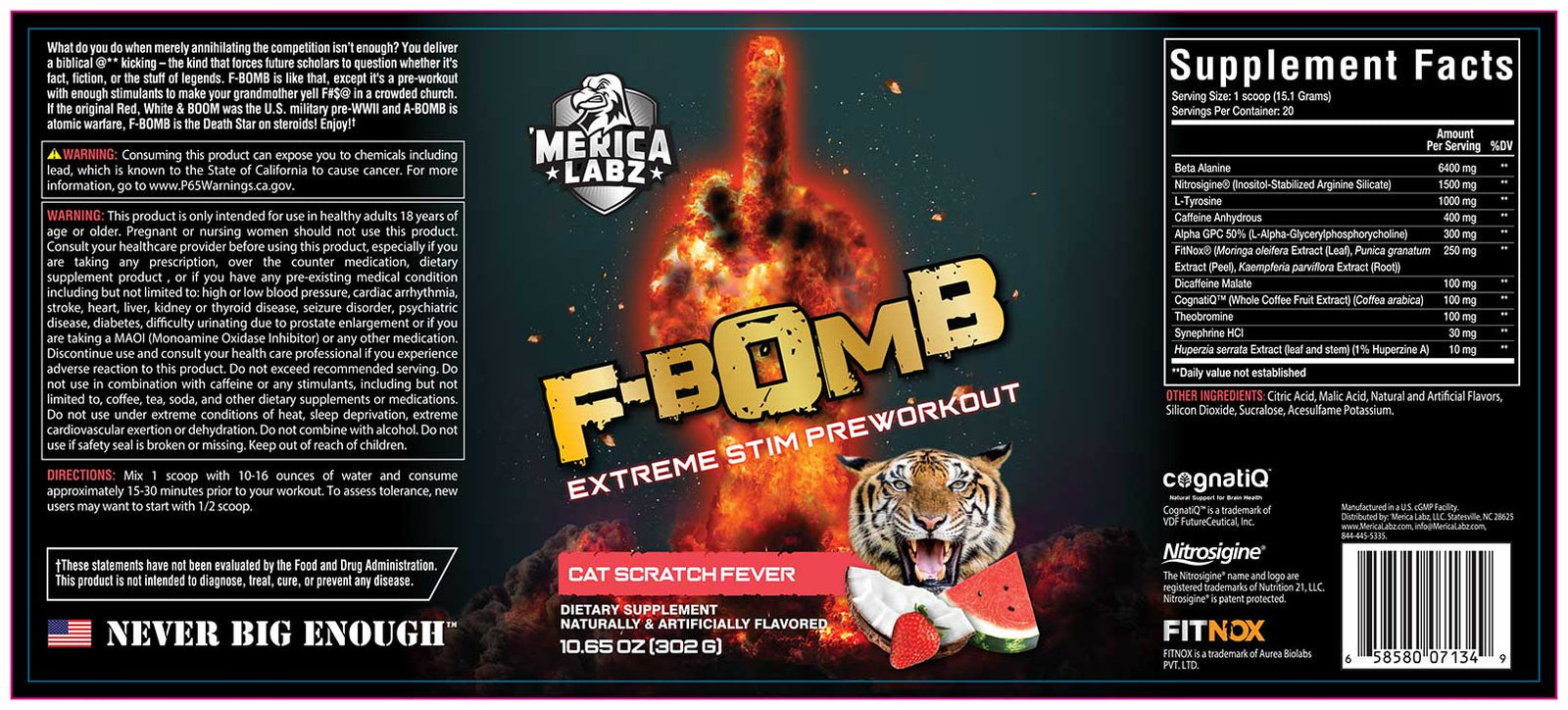 Merica Labs F-Bomb Pre Workout