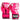 Punch Mini Junior Boxing Gloves pink front and back view