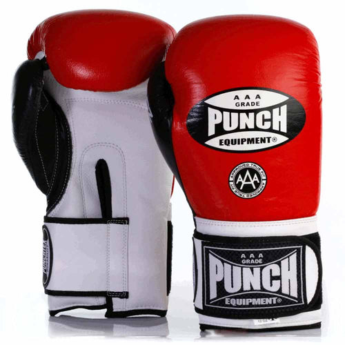 Load image into Gallery viewer, Punch Trophy Getter Boxing Glove red front and black view
