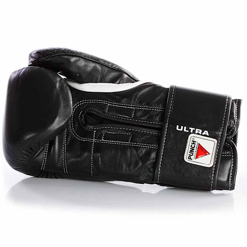 Load image into Gallery viewer, Punch Mexican Ultra Relaxed Boxing Gloves black back view
