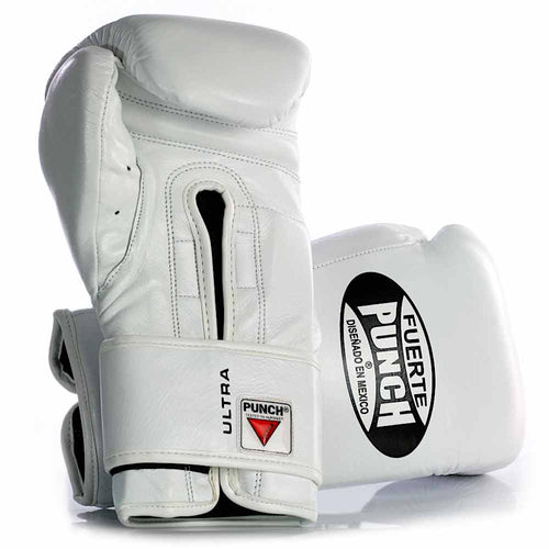 Load image into Gallery viewer, Punch Mexican Ultra Relaxed Boxing Gloves white back and front view
