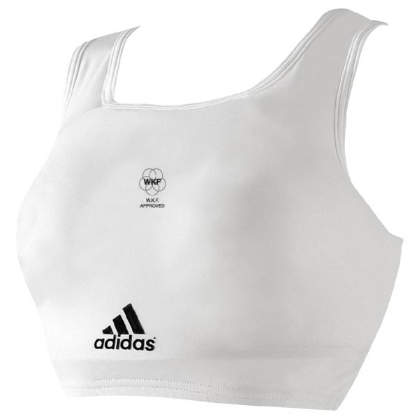 Adidas Female Chest Protector front view inside sports bra