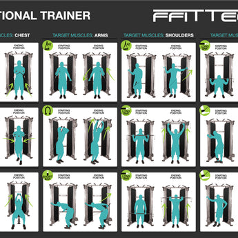 Ffittech Functional Trainer exercises chart