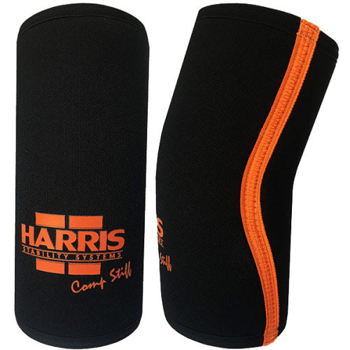 Harris 9mm Competition Stiff Elbow Sleeve front and side view