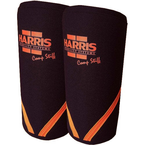 Load image into Gallery viewer, Harris 9mm Competition Stiff Knee Sleeve front view
