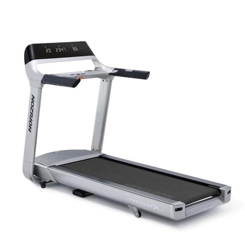 Load image into Gallery viewer, horizon paragon x treadmill side view
