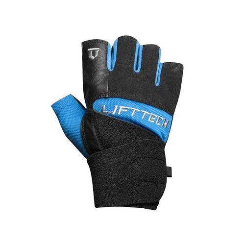 Load image into Gallery viewer, LiftTech Elite Mens Wrist Wrap Weight Lifting Gloves front view
