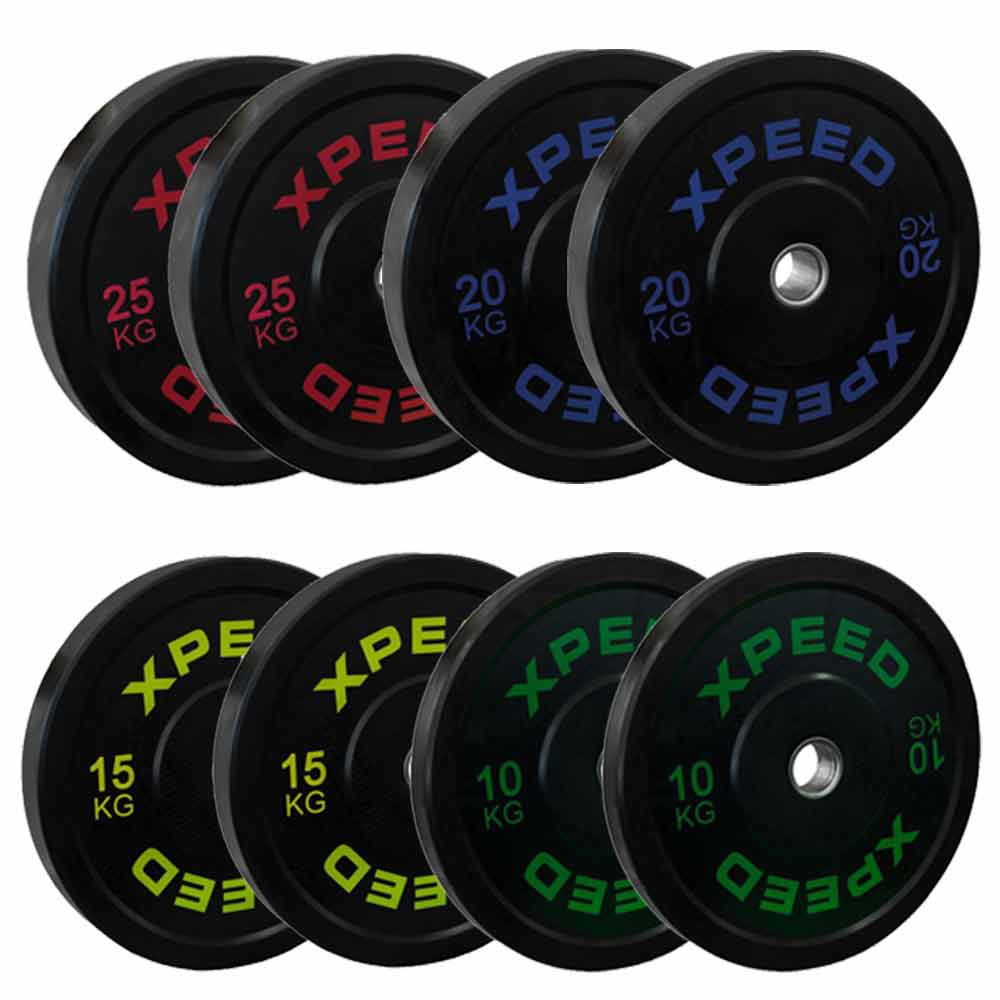 140kg Xpeed Bumper Package all four weight plates