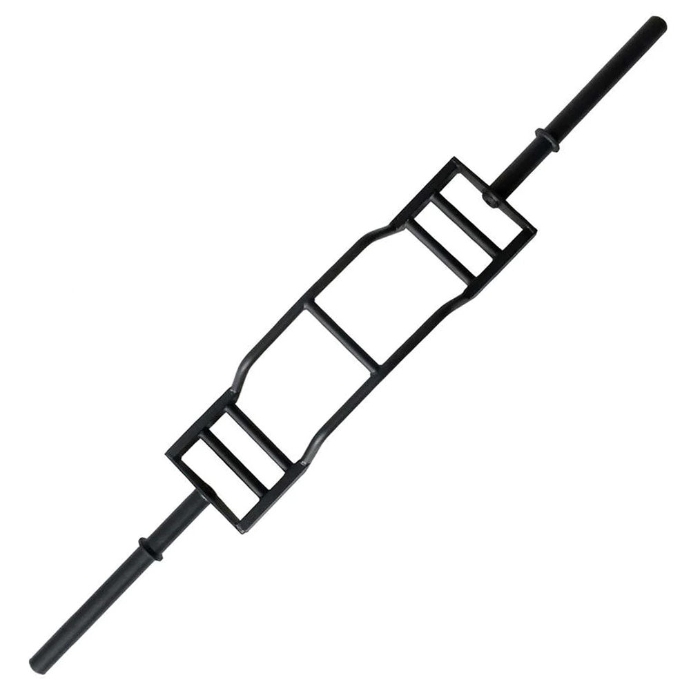 Xpeed Multi Grip Cambered Barbell side view diagonally