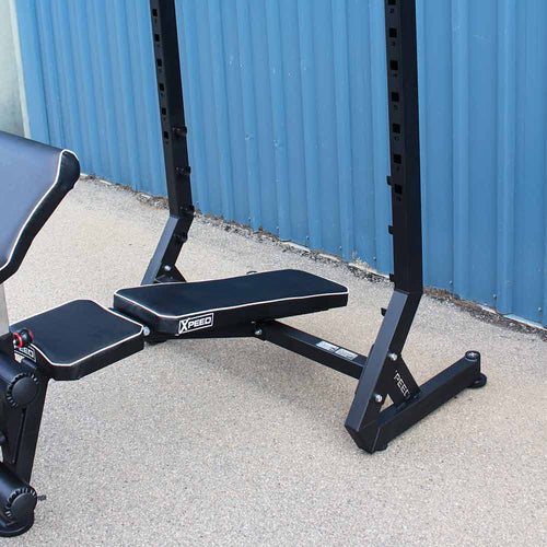 Load image into Gallery viewer, Xpeed X Series Weight Bench side view while declined
