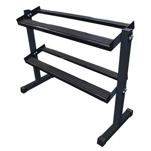 Load image into Gallery viewer, Xpeed 2 Tier Rack + 100kg Rubber Hex Dumbbell Package
