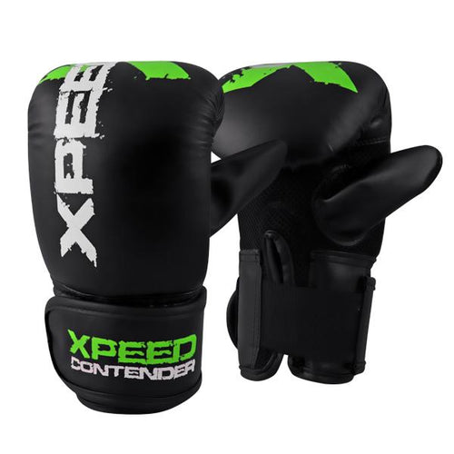 Load image into Gallery viewer, Xpeed Contender Boxing Mitt green front and back view
